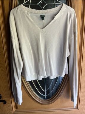 Wild Fable waffle pattern Long-Sleeve Top - size XXL